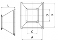 Конструкция прямоугольных переходов