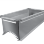 Врезка прямоугольная в круглый воздуховод