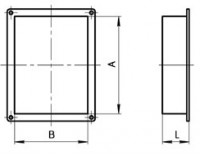 Конструкция прямоугольной торцевой заглушки
